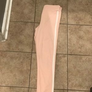 Pink cotton leggings